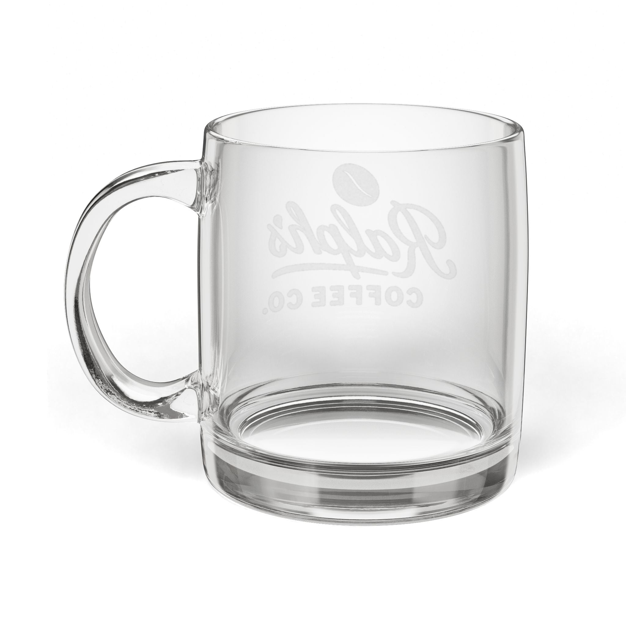 Glass Coffee Mug, 12.25oz (Engraving)