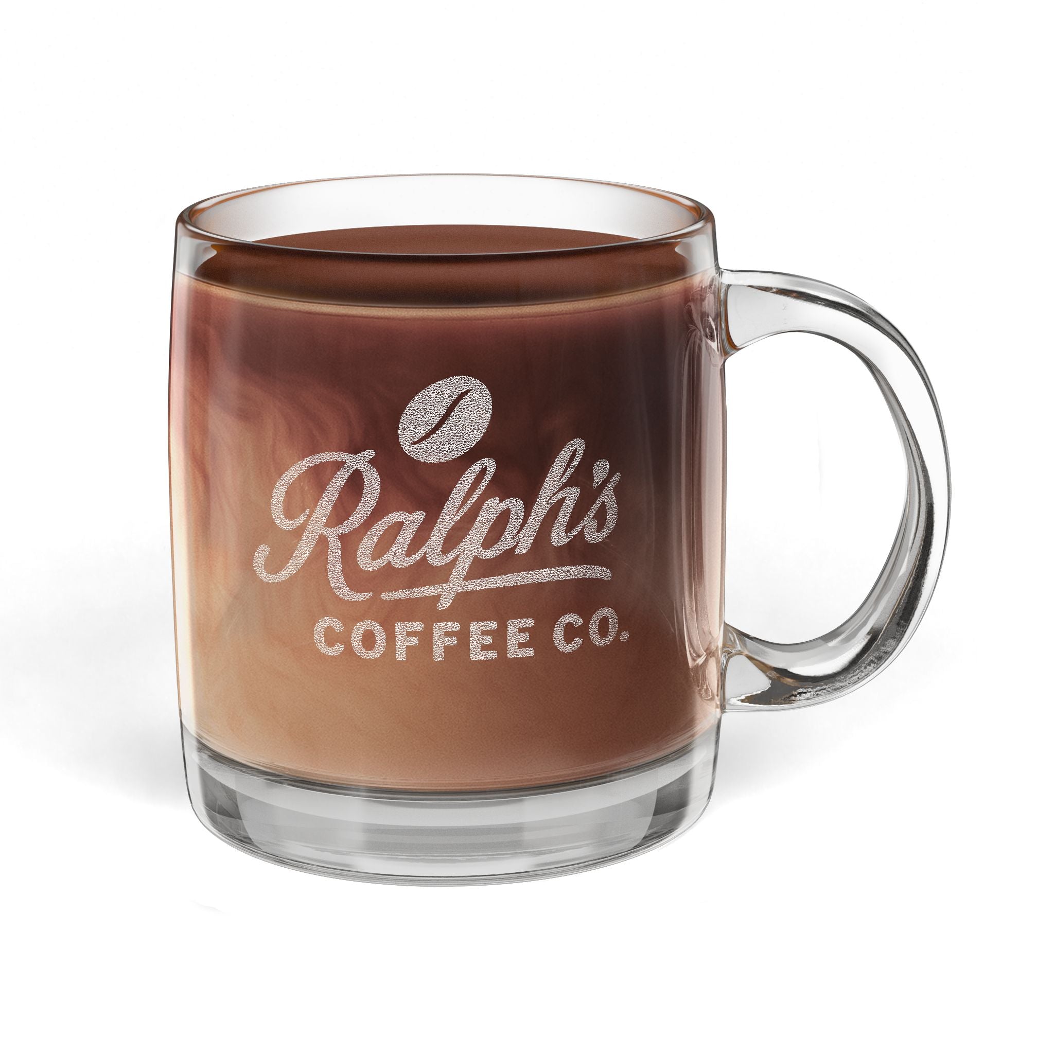 Glass Coffee Mug, 12.25oz (Engraving)